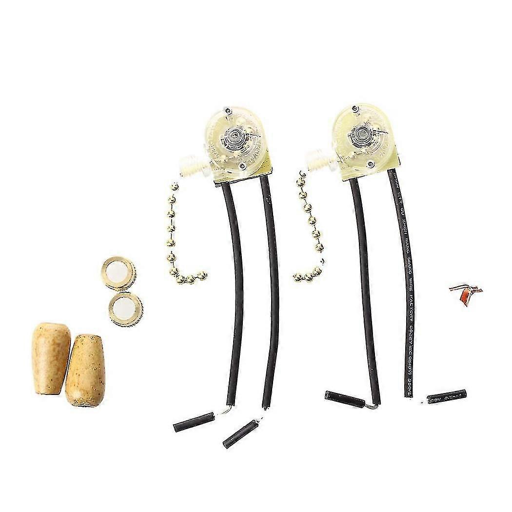 Chain Gold For Fan And Switch Lamp (2 Pcss) 6 A 125 V Ac 2 Wire Type