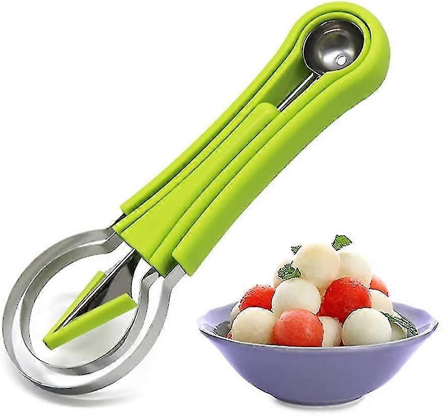 Professional 4 In 1 Stainless Steel Watermelon Cutter Fruit Carving Tools Set-