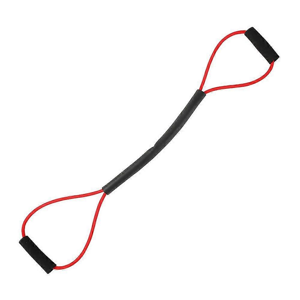 Exercise Resistance Bands Workout Exercise Bands,yoga Tension Rope With Comcompatible Witht Handles20 lbsRed