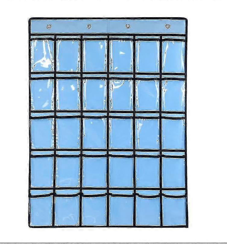 Pocket Chart For Cell Phones Calculators, 9/20/30/36 Clear Pockets