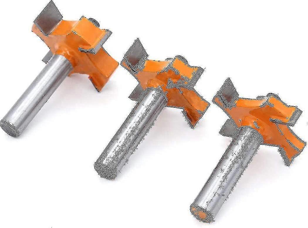 3pcs Tongue And Groove Cutter For Doors Tables Shelves Etc