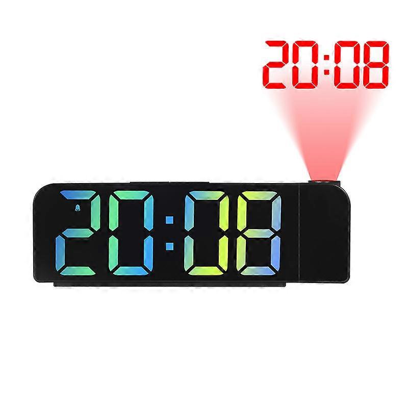 Simple projection alarm clock LED large font display electronic clock digital alarm clock