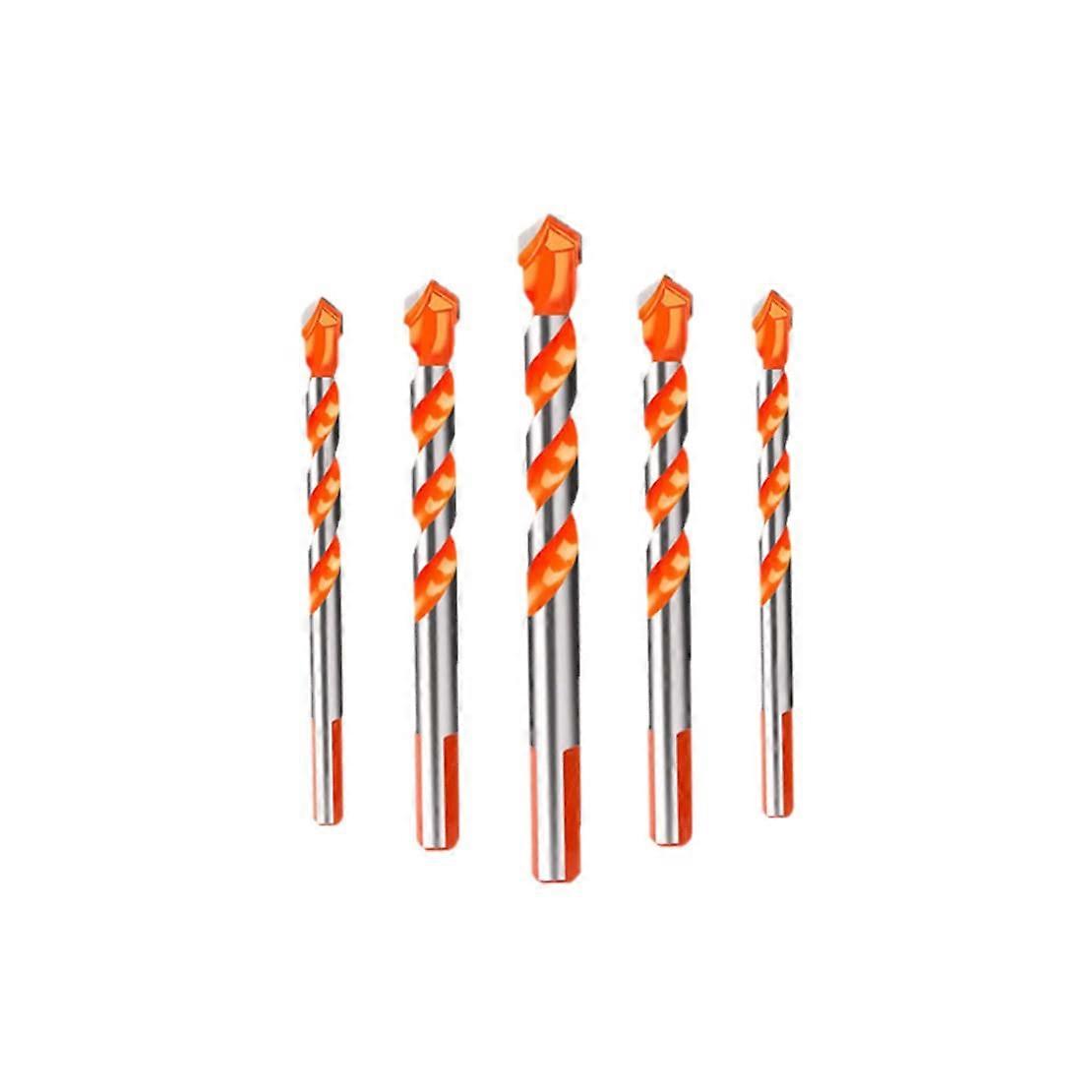 Precision Twist Drill Bits Twist Drill Bit Set Multi Function for Concrete Concrete Ceramic Glass Tile 5 Pcs