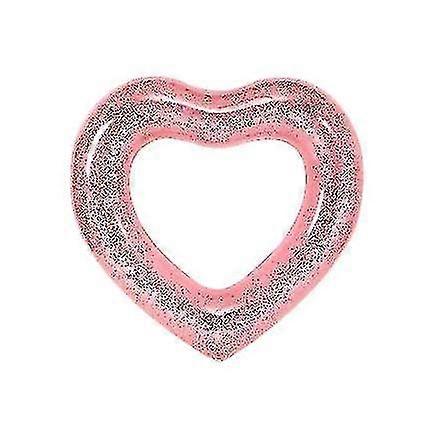 Herzförmiger Schwimmring Pool Float Ring Aufblasbarer Schwimmring Float Spielzeug