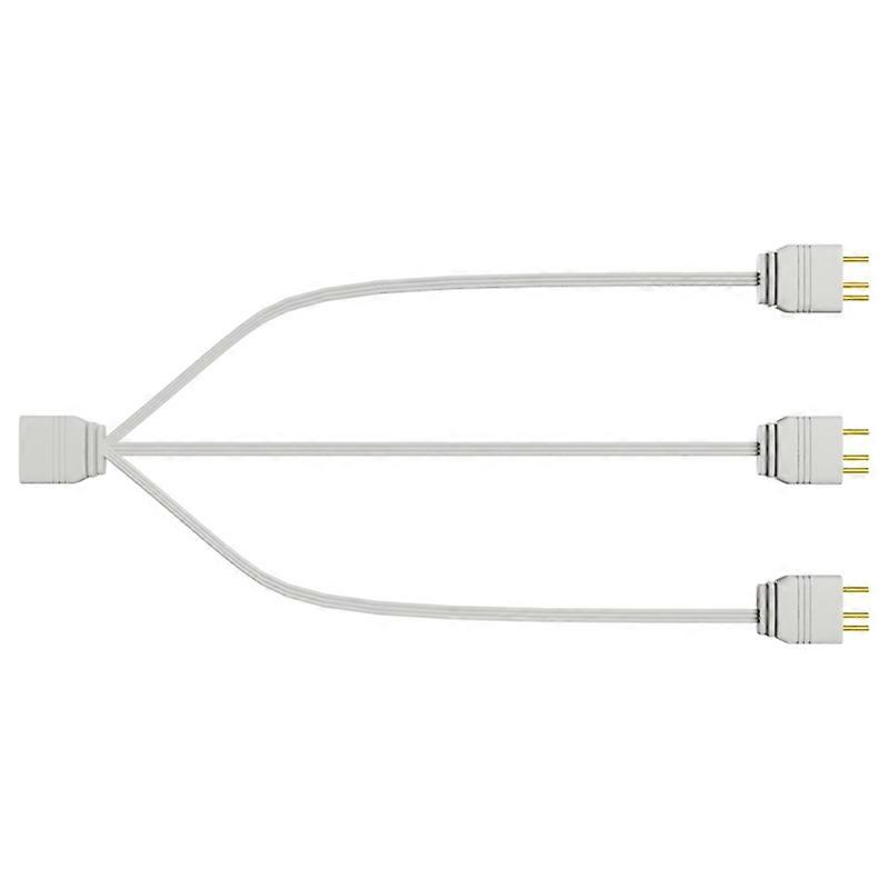 1-to-3/ 1-to-4 5V 3Pin ARGB Splitter Cable for Computer Chassis, CPU Cooler