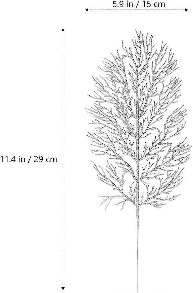 12pcs christmas leaves artificial leaves stems diy