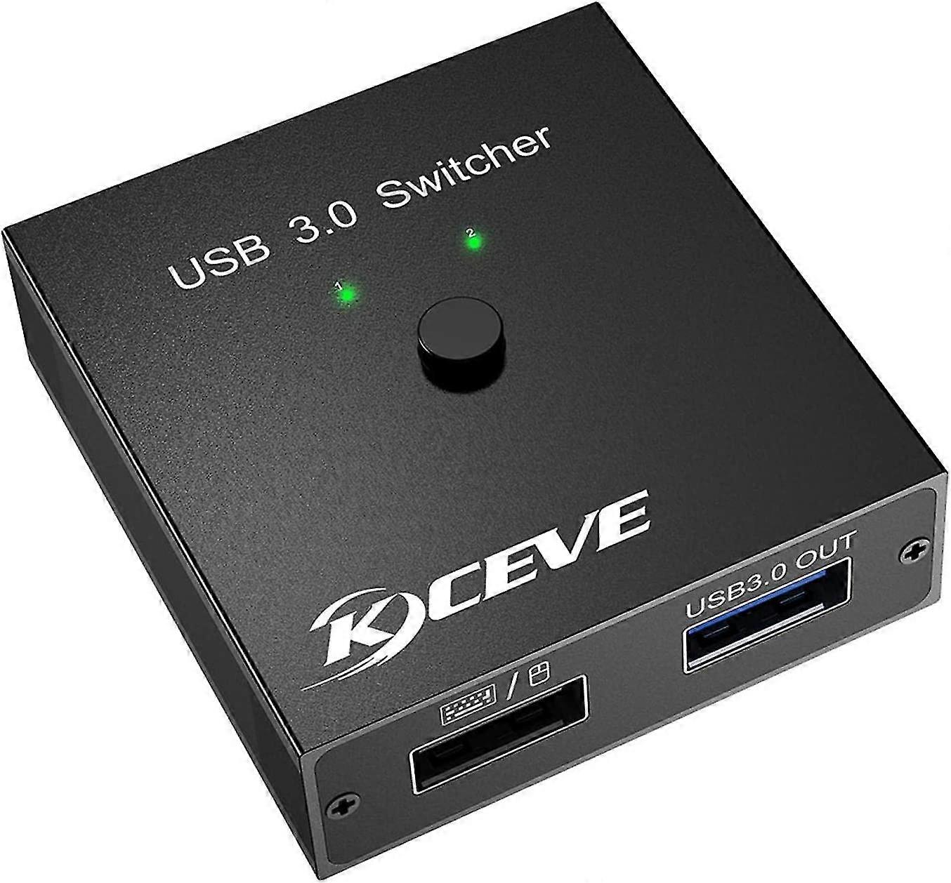 Usb Switch 3.0 | Bi-directional Usb Switch 2 In 2 Out - Swapping Box Hub For Keyboard Mouse Scanner Printer Computer