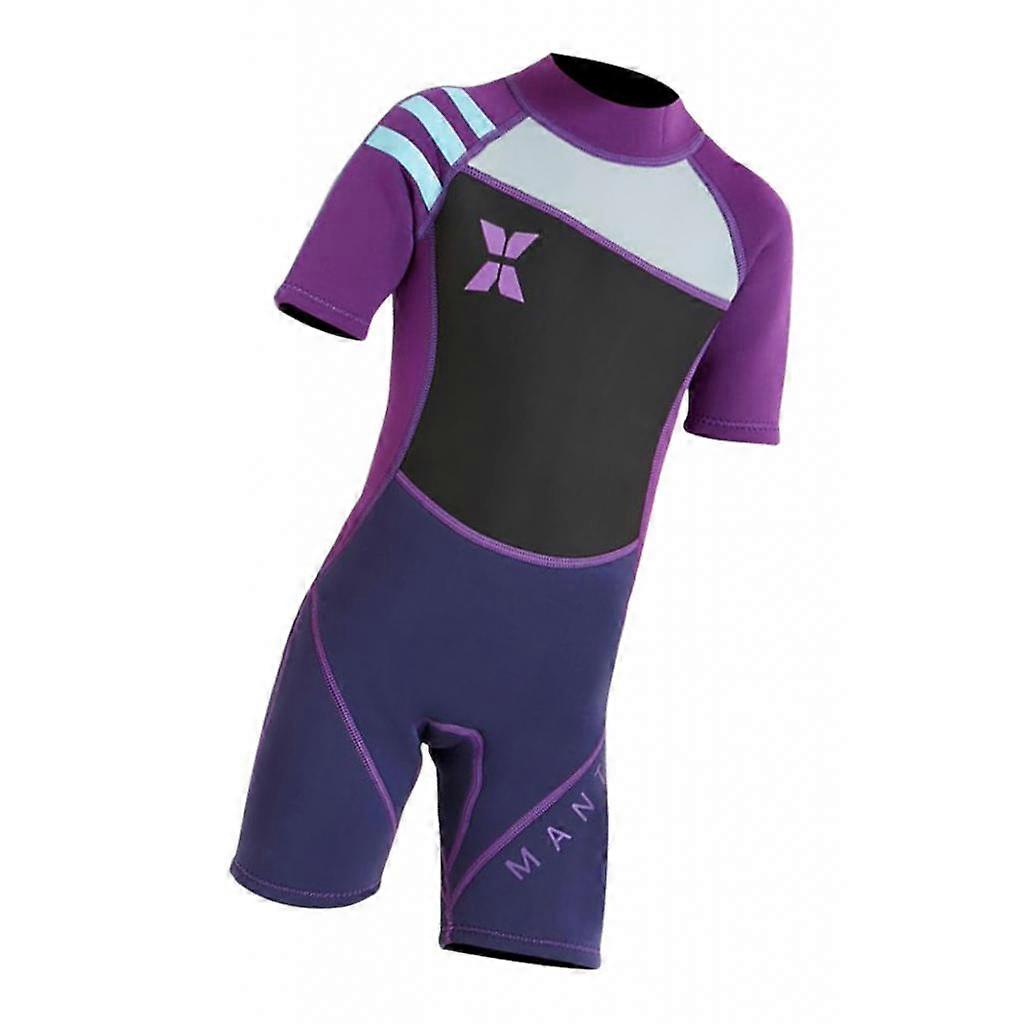 2.5mm Enfants À Manches Courtes Combinaison Plongée Plage Maillots De Bain Maillot De Bain XL