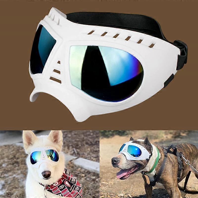 MIMIGO Dog Goggles Medium-Large Dog UV Sunglasses Windproof Snowproof Soft Frame Glasses for Long Snout Dogs Eyes Protection