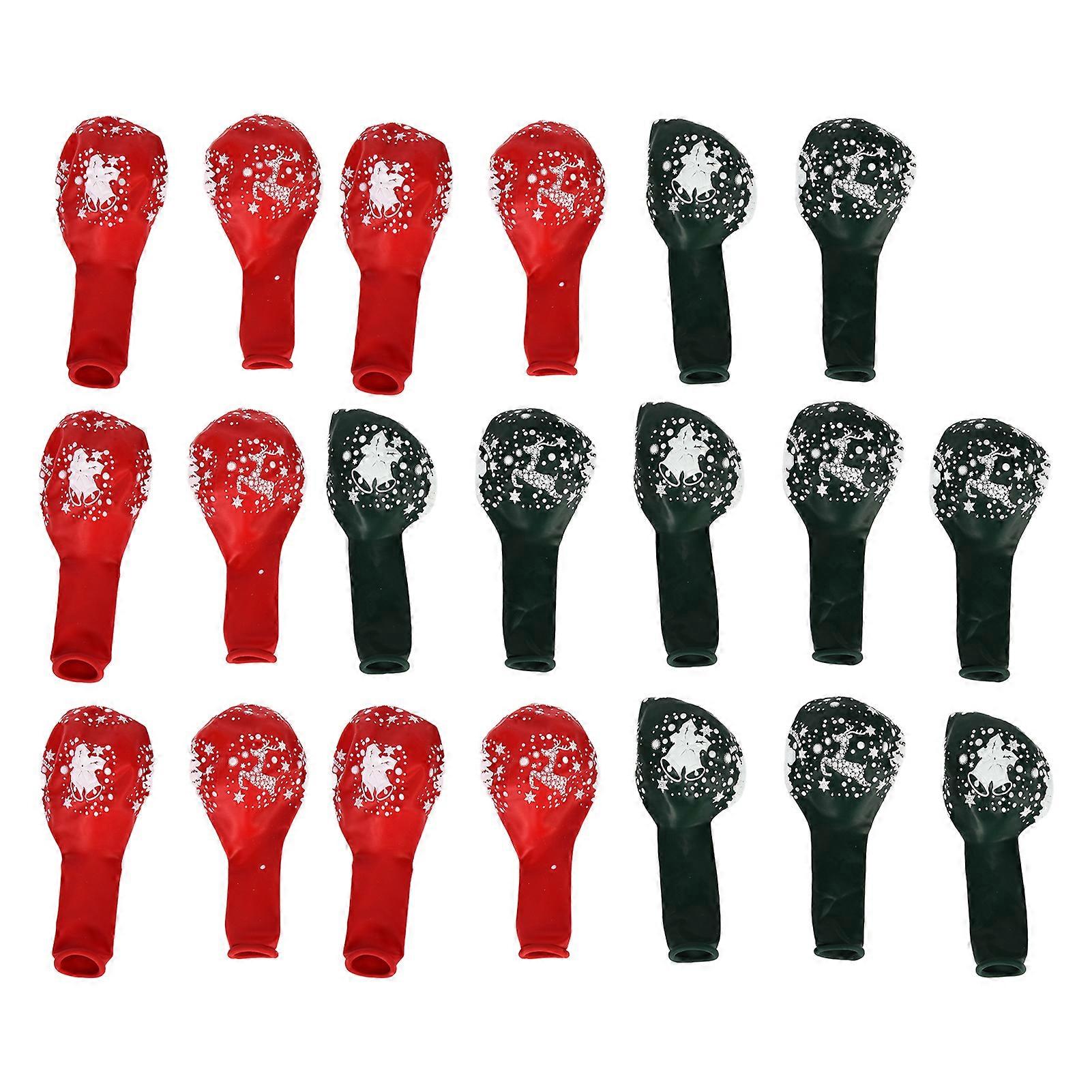 40Pcs Christmas Balloons Inflate Easily Thick Colorful Enough Quantity Latex Christmas Balloons For Party Decorations