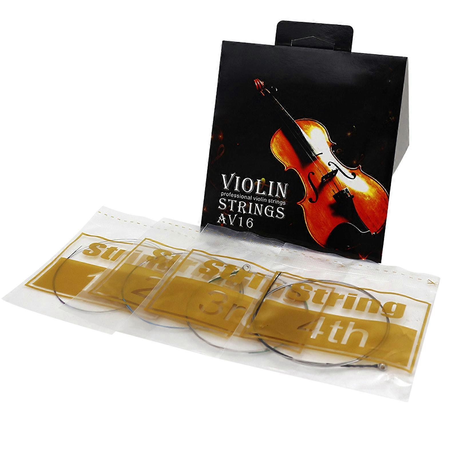 4 Pcs Violin Strings Uniform Tension Universal Steel Strings Professional Violin Replacement Accessories