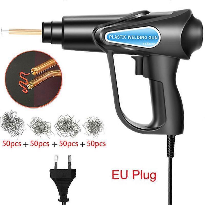 70W Machine de réparation de pare-chocs de voiture EU Plug Hot Stapler 220V Machine de soudage Pistolet à agrafe chaude avec LED Light Pare-chocs de voiture Outils de réparation
