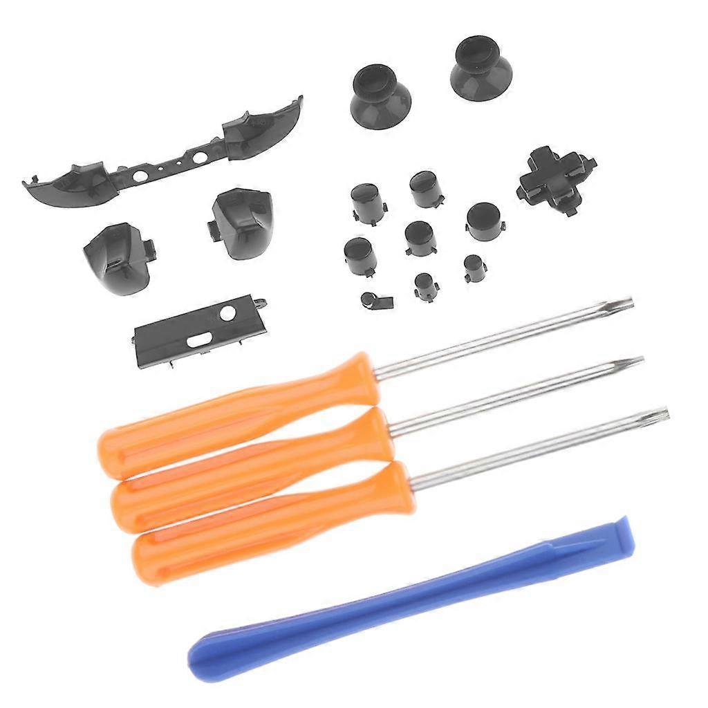 Full Button Set Bumper ABXY Mod Kits + Verktyg för en Slim Controller