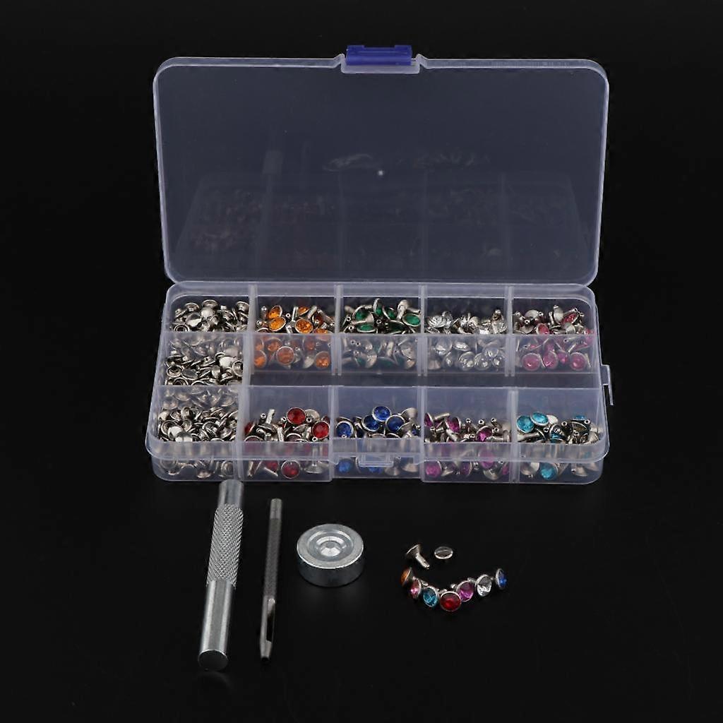 240 Sets Double Sided Snap Button with Install Toolkit for Leather Craft DIY