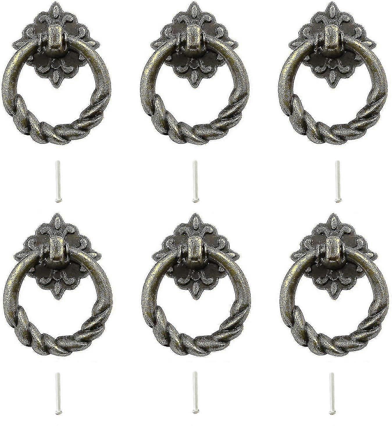 6pcs Retro Drawer Handle