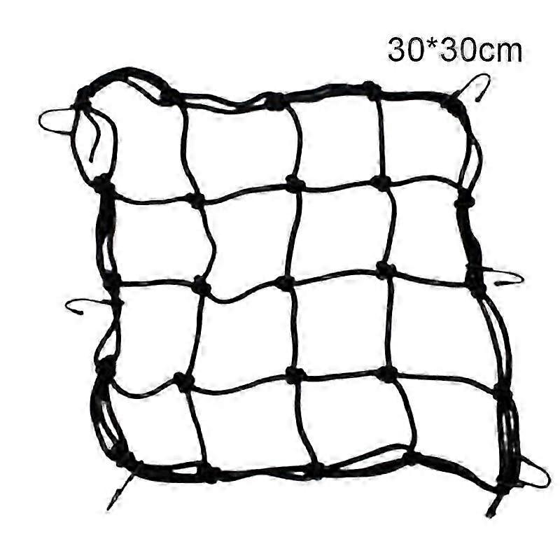 Elastic Net Bag Holder For Motorcycles Luggage Tie-Down Net with 6 Hooks Bicycle Accessory