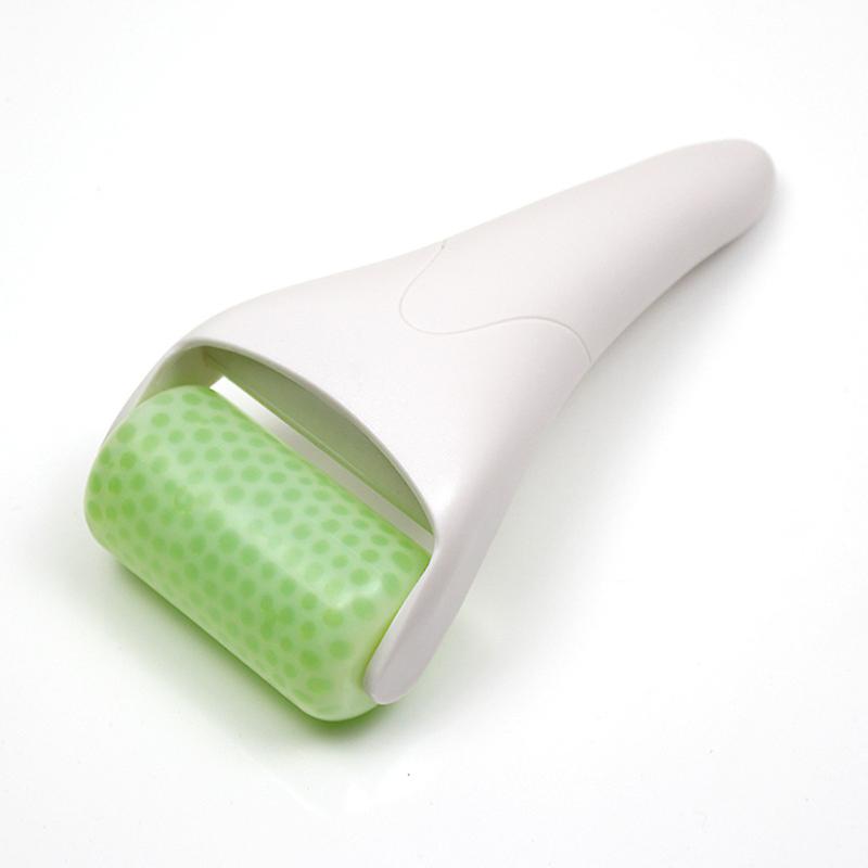 Ice roller with swollen face and eyes, ice roller massager TMJ migraineWhite