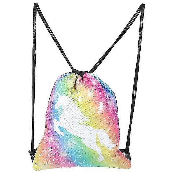 Drawstring Unicorn Backpack Unicorn Backpacks Unicorn Sequin Backpack Unicorn School Backpack