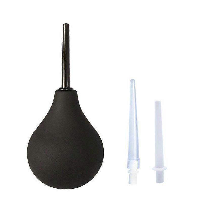 Intimate Enema Pear 225ml Medical Silicone - 3 Cannulas Included Anus and Vagina Cleaning - Rectal Shower Kit for Woman or Man