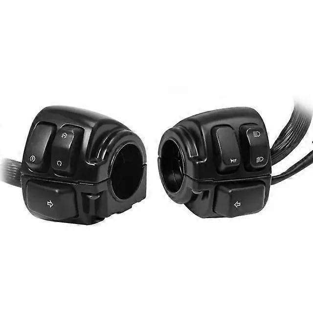 1" 25mm Aluminum Motorcycle Handlebar Control Switches Kill Start Turn Signal Switch Button With Wiring Harness For Harley 883