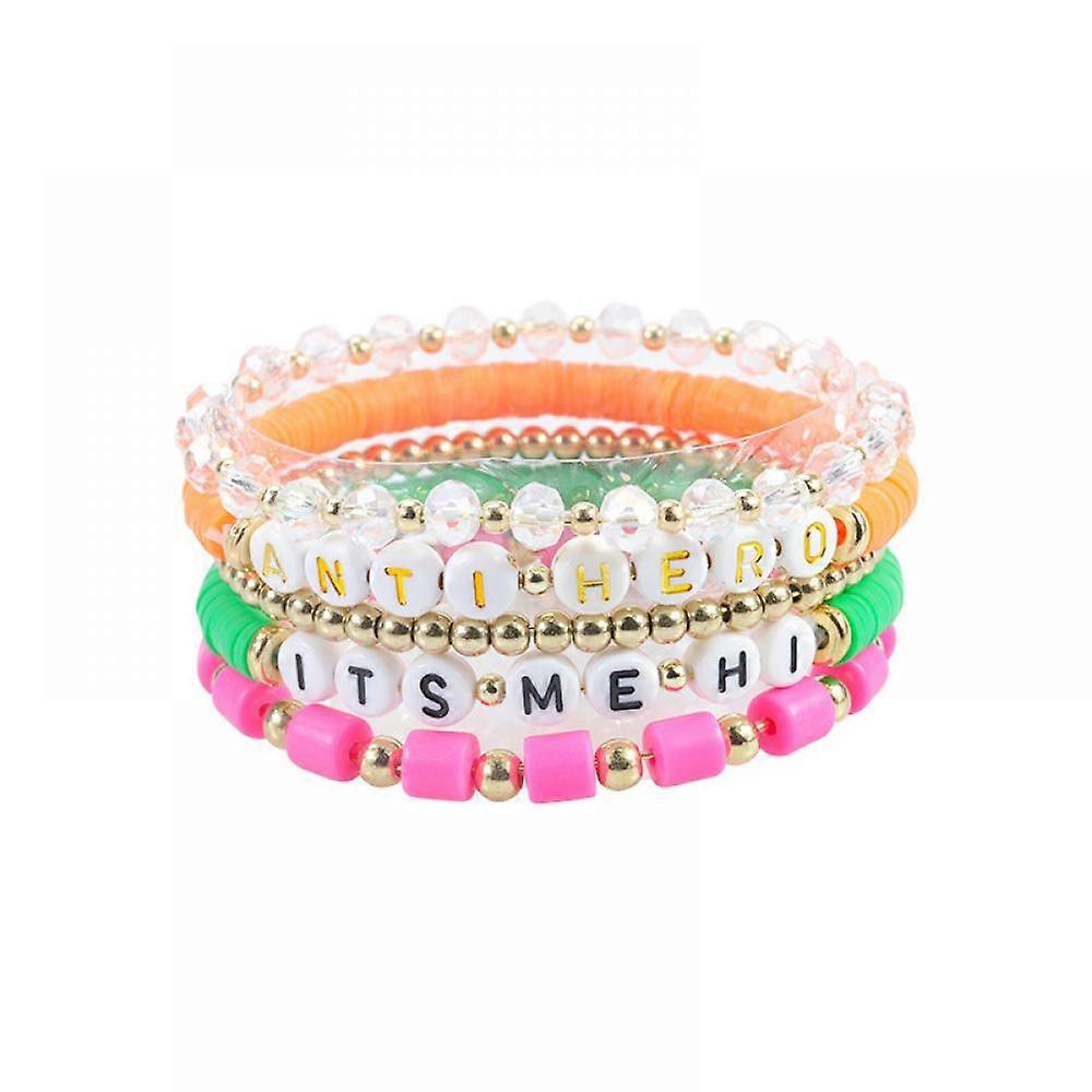 Bettelarmband rosa geschichtet, lchelndes Gesicht