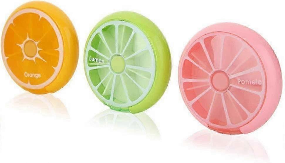 Pill box 3 times a week 7-compartment large pill box 3 rotating mini pill boxes