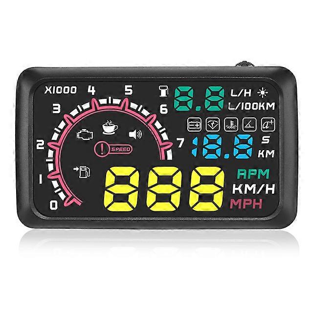 OBD2 Car HUD Head Up Display Windscreen Projector OBD Scanner Speed Fuel Warning Alarm Diagnostic Tool Universal Hud Display