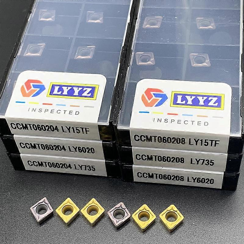 CCMT060204/08 LY15TF/LY735/LY6020 External Turning Tools Carbide insert Lathe cutter Tool turning insert