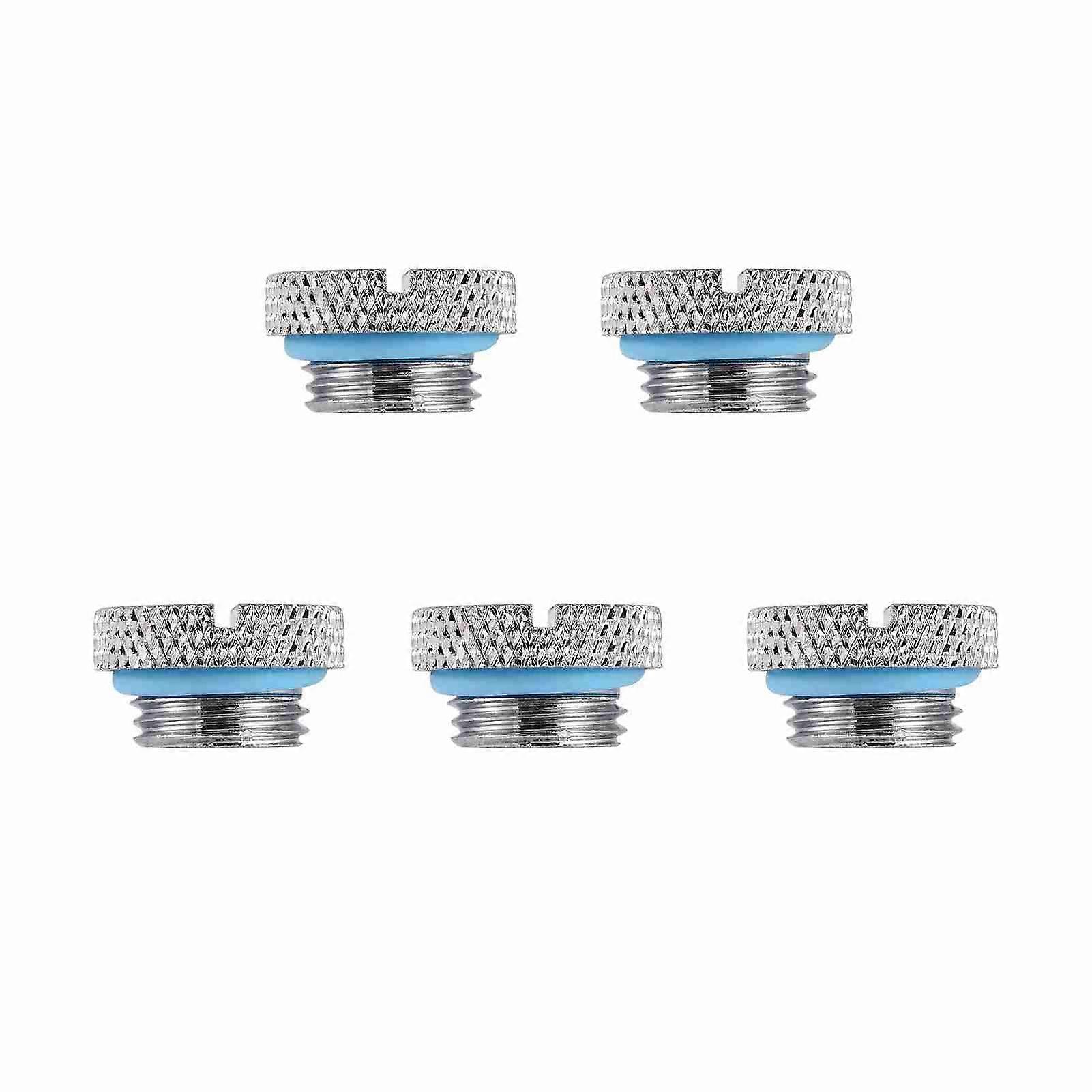 Brass G1/4 Thread Water Stopper Plug for PC Water Cooling System 5Pcs