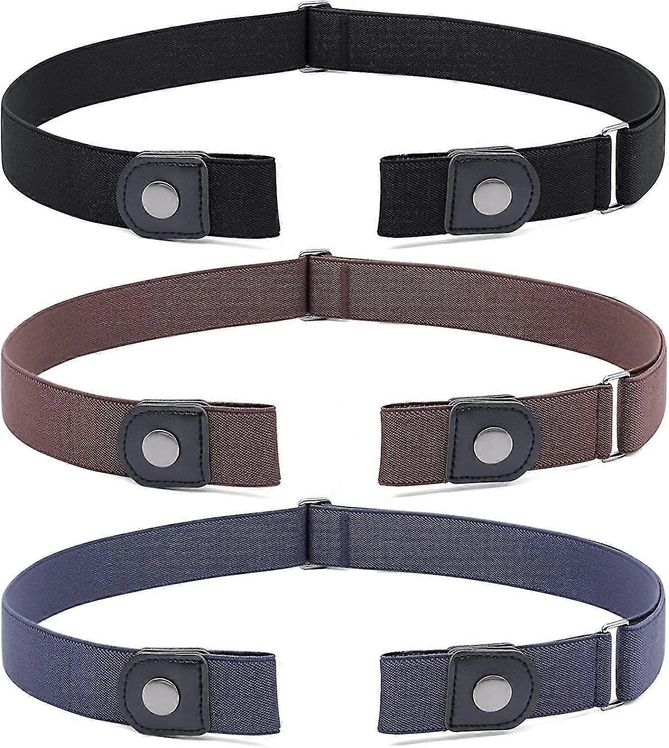 3 Pack / 4 Pack No Buckle Niewidoczny stretch belt Bez klamry elastyczny pasek dla kobiet i mężczyzn