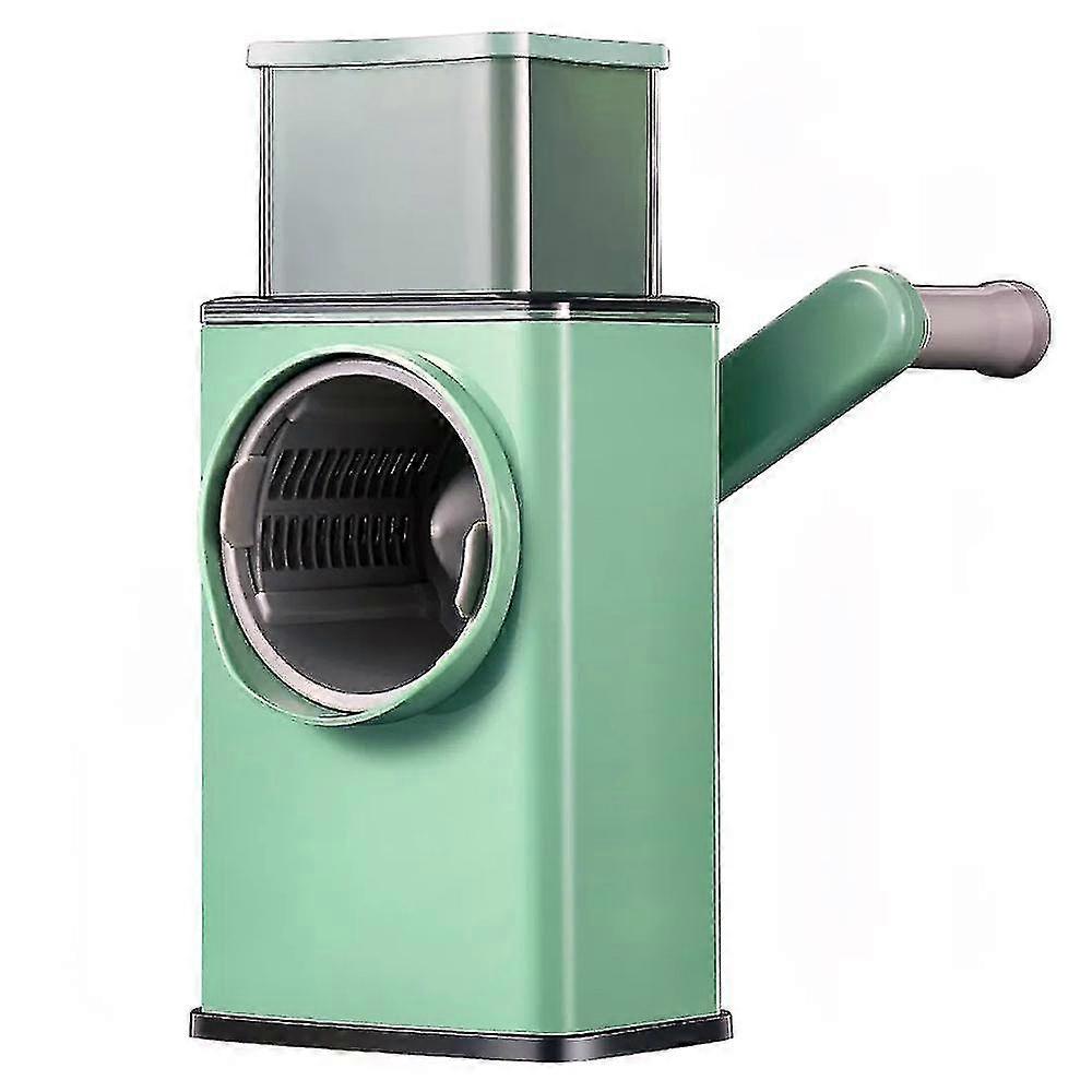 Manual Rotary Cheese Grater  Shredder Slicer Cutter With  3 Interchangeable Blades  For Vegetable, Cheesepotato, Nuts