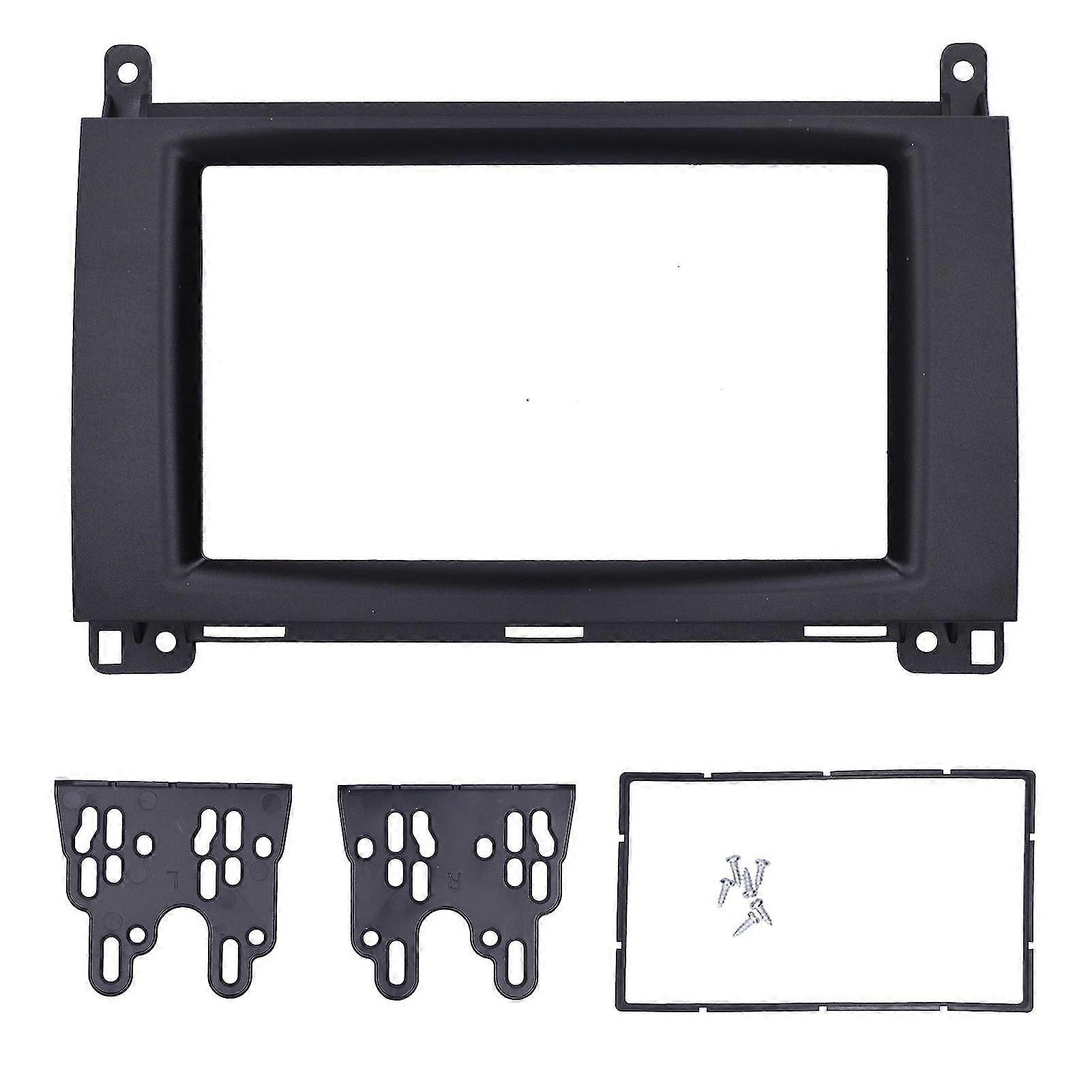 2 Din Dash Car Stereo Radio Fascia Panel Frame compatible with MERCEDES-BENZ A-Class, B-Class, Vito, Viano