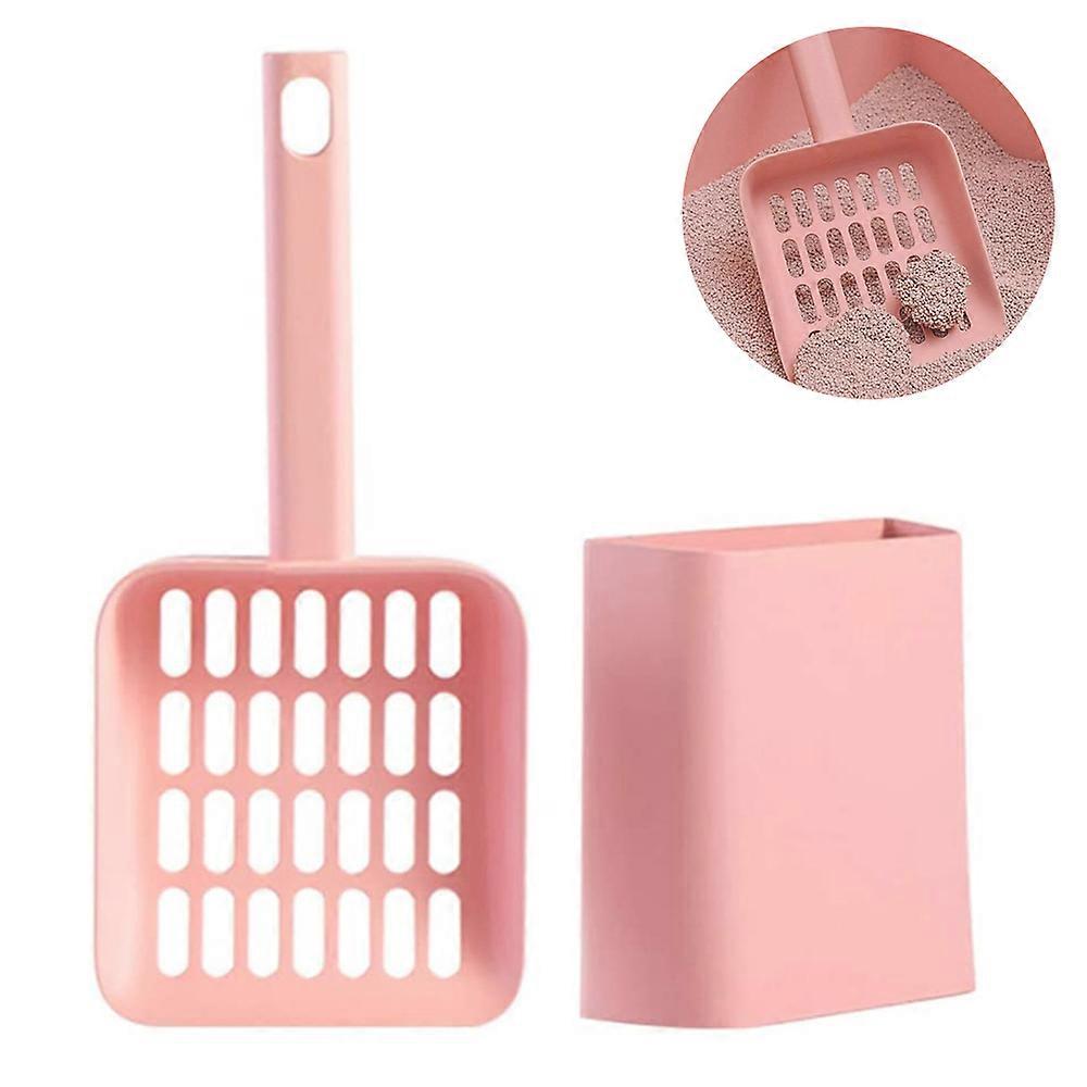 Cat Litter Scoop with Holder Pet Sifter Garbage Cleaning Deep Shovel for Easy Scooping Fast Sifting