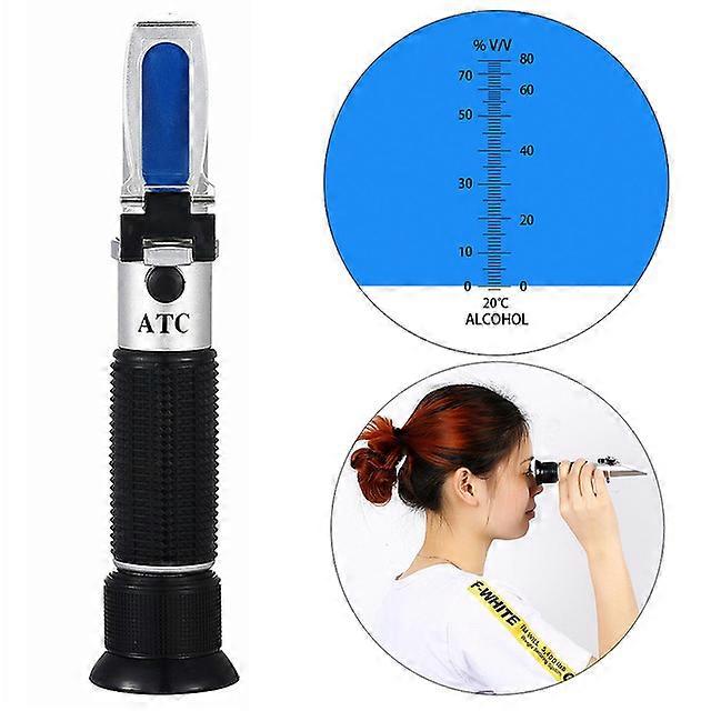 portable refractometer hydrometer for Alcohol Meter Tester 0-80% Wine Alcohol Tester Meter alcoholometer alcoholmeter