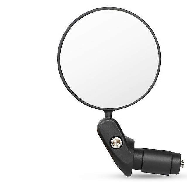 Bicycle Motorcycle Auxiliary Rearview Mirror Adjustable Handlebar Mount 360 Rotation Round Ellipse Mirror Safety Riding