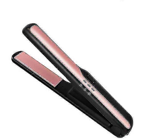 Rechargeable Cordless Hair Straightener, Adjustable Temperature(black)