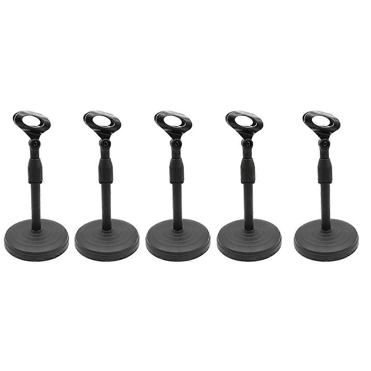 5pcs Mikrofon Desktop Ständer Disc Einziehbarer Mikrofonständer Live Streaming Mikrofon Clip Desktop Stand