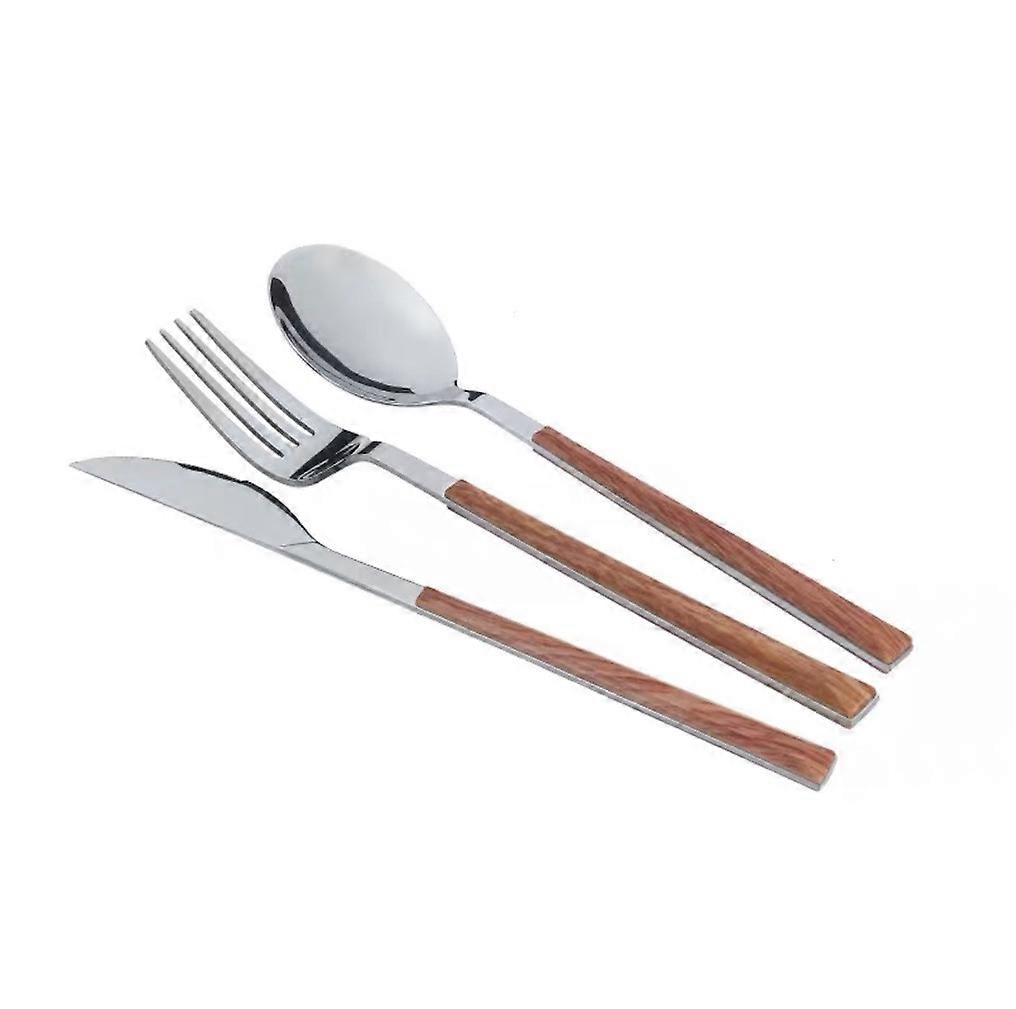 3pcs Cutlery Set Tableware Tableware Spoon Fork Knife Stainless Steel