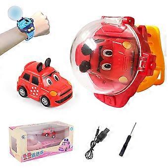 Nieuwigheid Horloge Afstandsbediening Auto Speelgoed Lange Afstand Mini Polshorloge RC Auto met Stofdichte Hoes Outdoor Speelgoed voor Kinderen Jongens Meisjes Verjaardagscadeaus