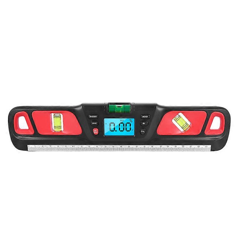 Digital Torpedo Level Protractor Magnetic 4x90Measuring Range Electronic Angle Grader Inclinometer Electronic Level with Magnets Incline Test Ruler
