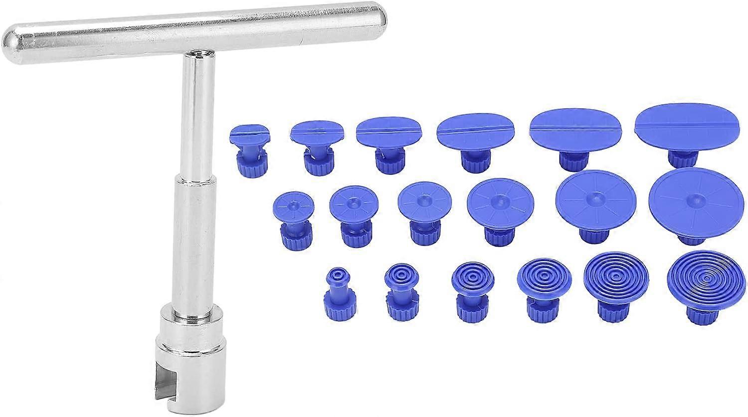 Dent Puller, Dent Puller Kit, Slide Hammer T Bar Tool with 18 Dent Removal Tabs