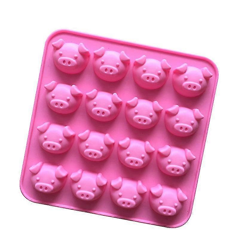 Cartoon Pig Face Silicone Fondant Molde