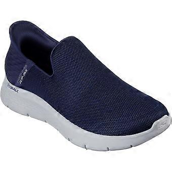 Skechers Go Walk Flex No Hands Polyester Men's Navy Trainers