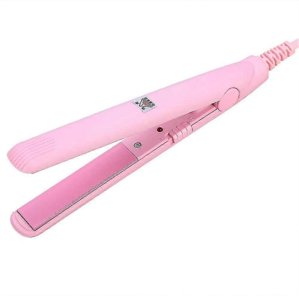 Mini Hair Straightener 2 In 1 Portable Iron Ceramic Tourmaline Curler
