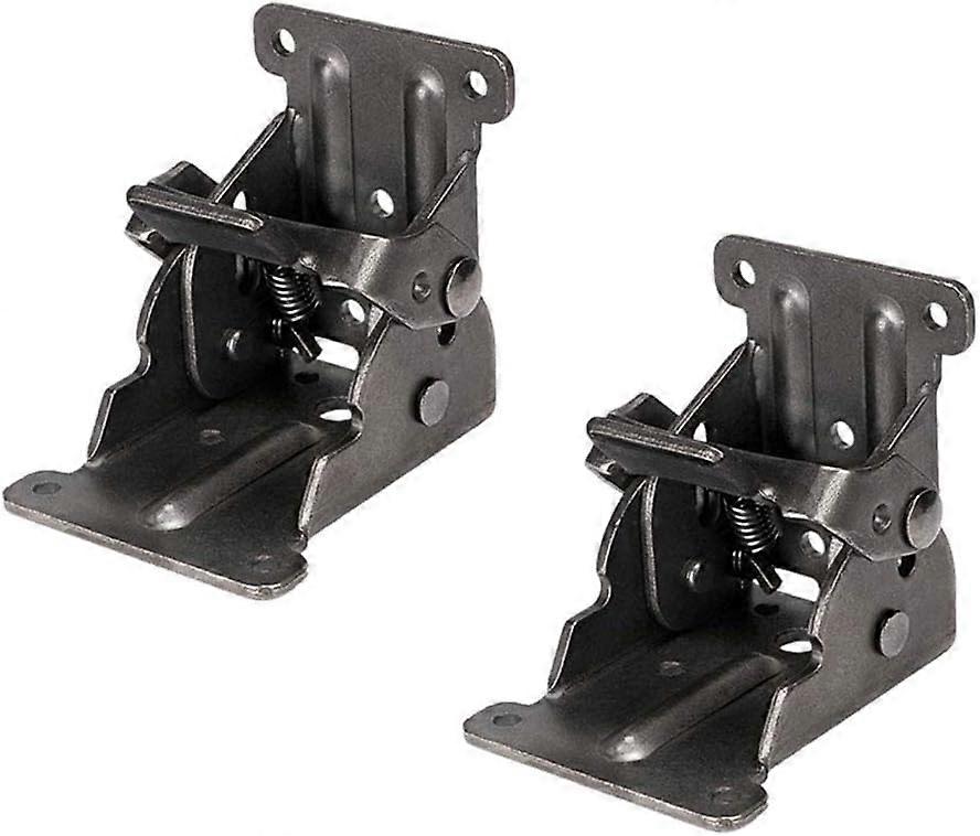 2 Pack Folding Lock Extension Table Bed Leg Feet Support,Folding Shelf Bracket,Self-Locking Hinge