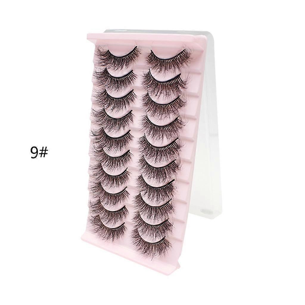 Makeup Eyelashes 3D Mink-Lashes Fluffy-Soft Wispy Natural Cross-Lash Extension
