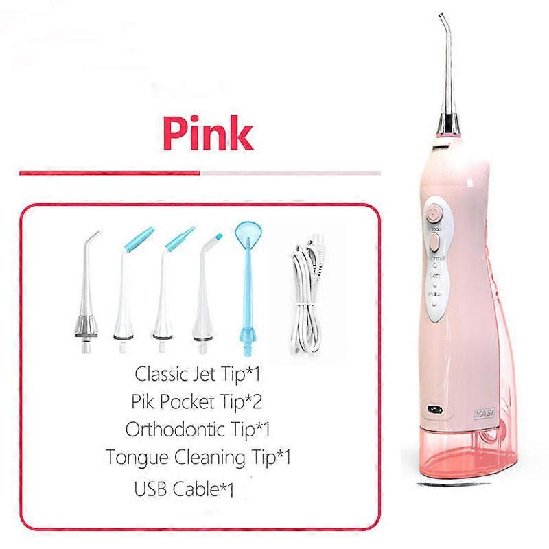 Portable Oral Irrigator 255ml Water Flosser USB Rechargeable Teeth Whitening Dental Irrigators Braces ForTeeth Cleaner