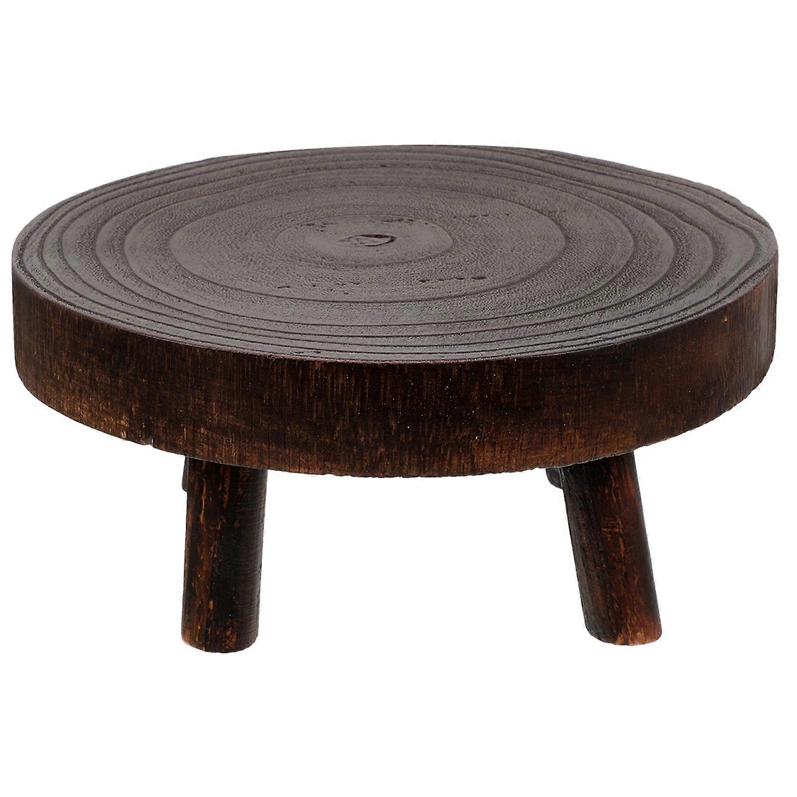 Vintage Wood Cake Stand Cake Stool Cake Display Stool Fruit Display Stool