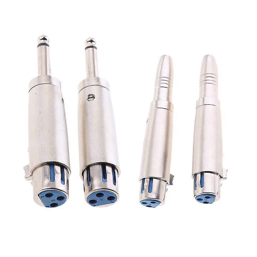 6.5mmメス-XLRメスジャックプラグ+6.5mmオス-XLRメスジャックプラグ