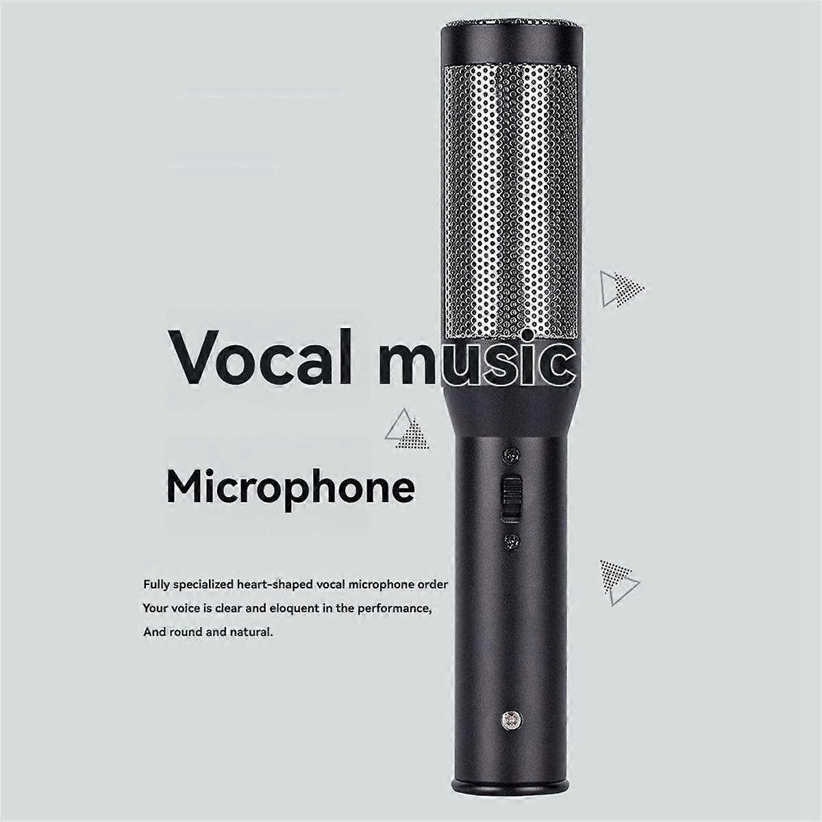 Conference Interview Microphone Condenser Microphone Interview Recording Vlog Live Mic Super-Cardioid